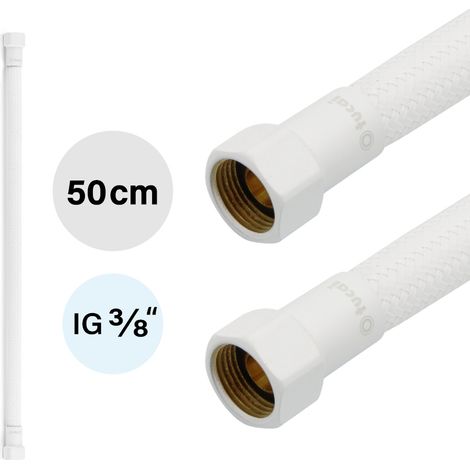 Flexschlauch DN8 IG/IG 3/8" Weiss Weiss Matt 300 - 500mm