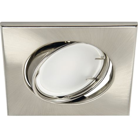 Plafonnier spot carré BONO D, chrome mat (1/2)
