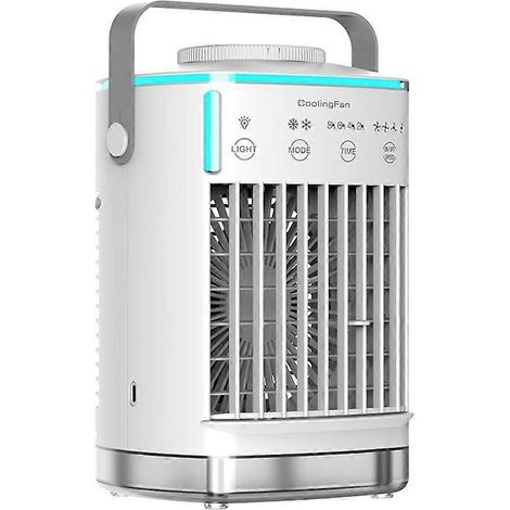 Tragbarer Tischventilator mit Luftbefeuchter und Klimaanlage, Mini-Ventilator für Zuhause und Büro (1/5)