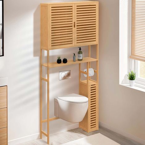 Mueble de aseo BEA 3 en 1 con armarios de bambú (1/5)
