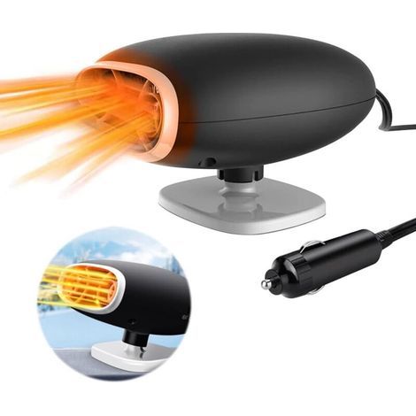 Chauffage de Voiture 12V,Radiateur soufflant voiture portable,2 en 1 Chauffage Refroidissement Portable,Dégivreur de pare,Rotatif à 360° degrés (1/4)
