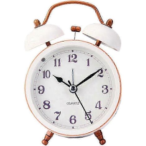 Réveil mobile en métal pour berceau d'enfant avec éclairage intégré, réveil silencieux, horloge de table, réveil de chevet, 26 secondes (1/5)