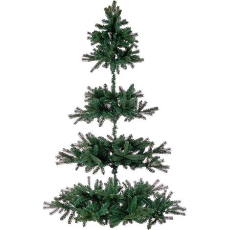 Albero di Natale pendente , pino da soffitto "Fiemme" in PE Effetto Real Touch -210 cm