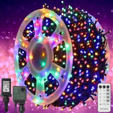 Rideau Lumineux, 140 LED, 3 m, IP44 Étanche, 8 Modes d'Éclairage, Décor Jardin, Terrasse, Extérieur, Balcon, Mariage, Noël, Fête, Patio, Clôture, Intérieur (1/5)