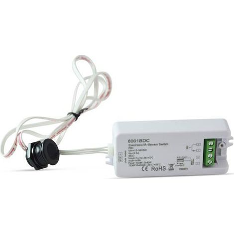 Barcelona Led – Interrupteur IR avec détecteur de mouvement encastrable – Détection 1-6 cm – IP20 pour espaces confinés – Installation facile - 12-36V (1/3)