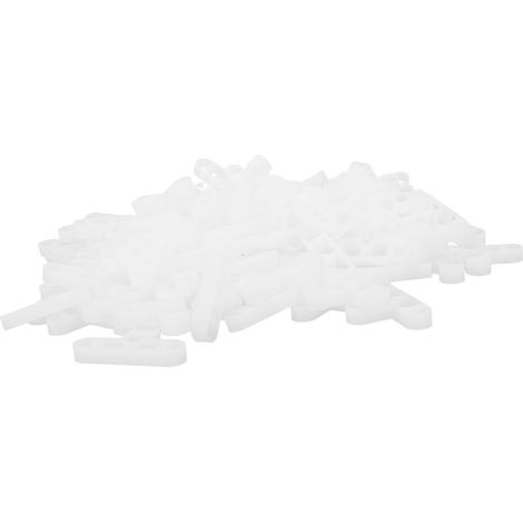 Entretoises de 10 mm pour carrelage, lot de 100, entretoises pour murs en briques, 3 voies, pour sols, terrasses, lames, pavés, plaques, outils, type T, creuses (1/5)