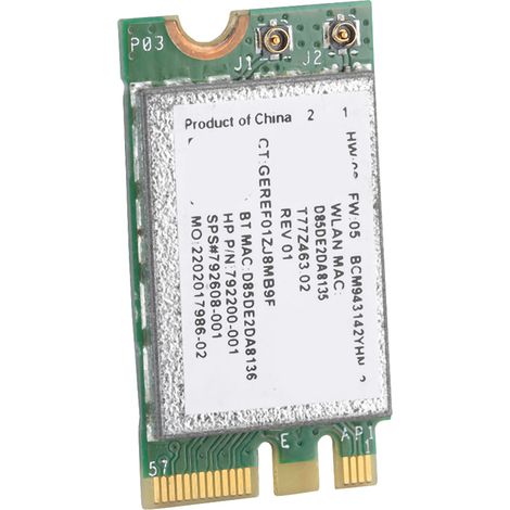 Carte réseau sans fil BCM943142YH 150 Mbps, interface NGFF M.2 pour HP 240 G4/245 G4/246 G4 (1/5)