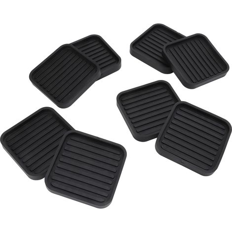Lot de 8 patins antidérapants en caoutchouc pour meubles, canapé, armoire, réfrigérateur, table, chaise, table basse et machine à laver - protège le sol des rayures (1/5)