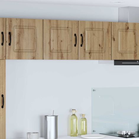 Armoire de cuisine-Meuble de cuisine-Armoire de rangement Kalmar Chêne artisanal 80 x 31 x 40 cm 855600 (1/5)