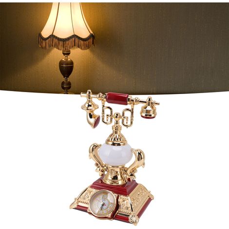 Tischlampe mit Spielzeugtelefon, kreativer Wecker mit Telefonfunktion, multifunktionale Tischlampe, Kindergeschenk, 220 V, europäische Norm 8178-2 (1/5)