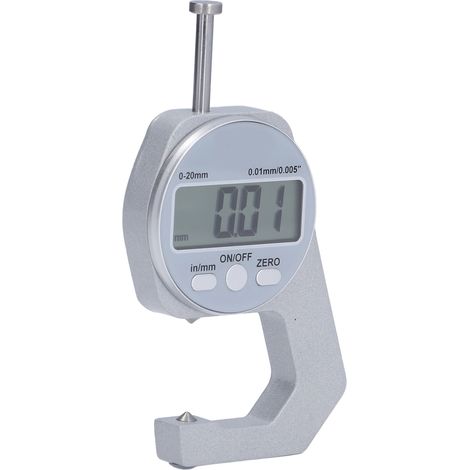 Palmer digital mini écran LED 0-20mm mesureur d'épaisseur multifonction pour cuir tissu papier métal fin (1/5)