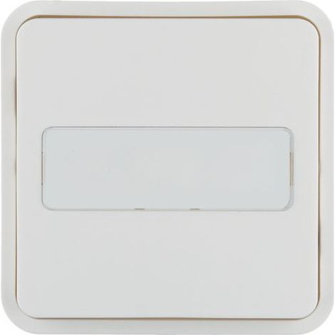 Cubyko 1 touche KNX porte-étiquette coloris blanc (WNT922B)