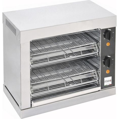 Toaster 2 niveaux - 3kW - 440x240x380mm - Tubes quartz - Mec