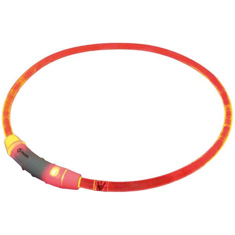 Nobby LED Leuchthalsband Visible L transparent rot Hundehalsbänder