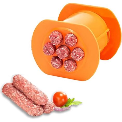 Petit poussoir à saucisses - Machine à saucisses manuelle - Poussoir à saucisses - Machine à saucisses simple - Presse à viande - Ustensiles de cuisine - Remplissage de saucisses facile et rapide - Or (1/5)