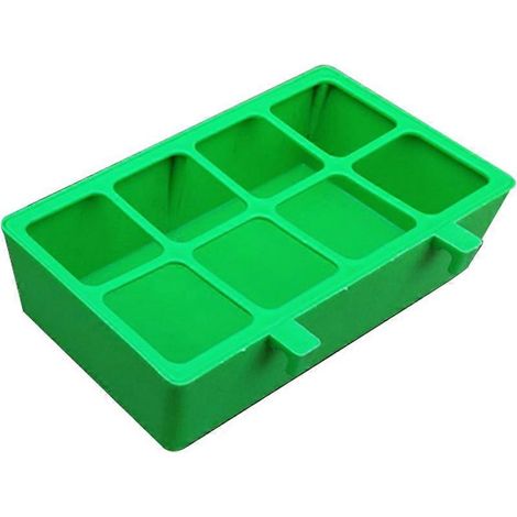 Gamelle suspendue en plastique à 4 ou 8 compartiments pour oiseaux, avec abreuvoir et mangeoire pour perroquets et volailles. (1/5)