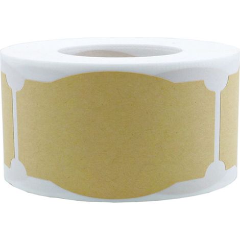 KZQ 250 etichette in carta kraft vuote, etichette regalo fatte a mano per barattoli (1/3)