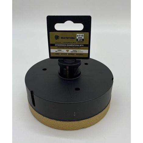 Couronne diamantée M14 115 mm perçage à sec / Professionnel indien (1/2)