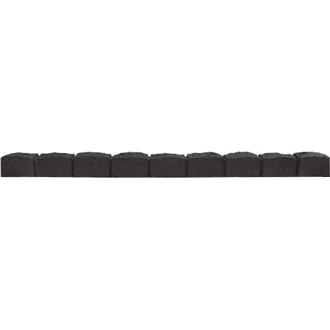 Ribimex – Bordure de jardin en caoutchouc recyclé 120x7x8 cm – Résistante aux UV et aux intempéries – Imputrescible et flexible pour aménagements extérieurs (1/3)