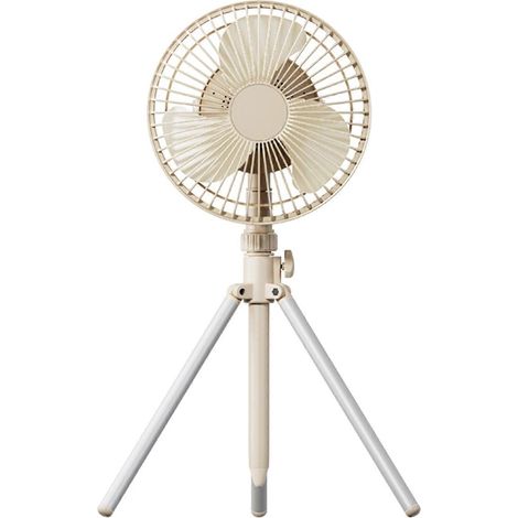 Ventilateur d'extérieur, rafraîchisseur d'air, petit ventilateur de bureau sur trépied, rechargeable 4000 mAh (1/4)