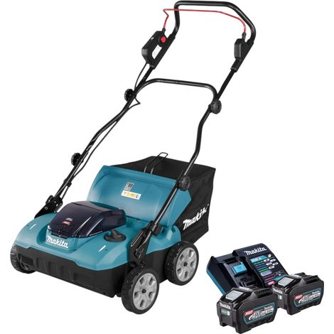 Makita UV 001 GT201 Scarificateur sans fil 40 V max. XGT 38 cm 50 l Brushless + 2x batterie 5,0 Ah + chargeur (1/5)