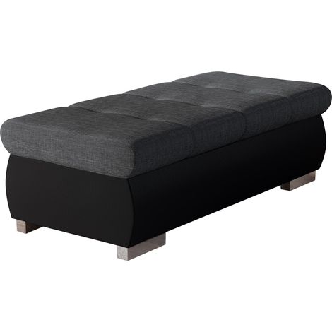 Banc rembourré Comfivo Nitor I, Soft 011 + Lux 06, 39x60x120cm, Diamètre: 0, Faux cuir + Tissu, Pieds: Plastique, 0 (1/5)