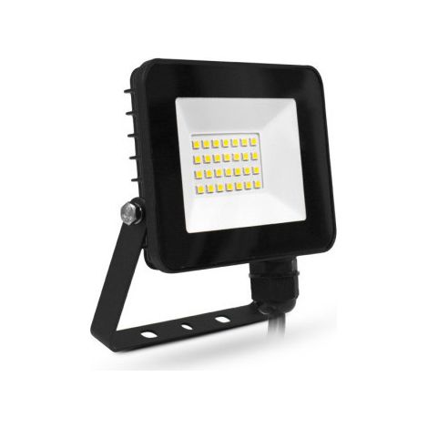 Projecteurs LED de 10W à 50W LUMOS SLIM II ECO Noir - 118x22x117mm - 3000K Blanc chaud - 20W (1/3)