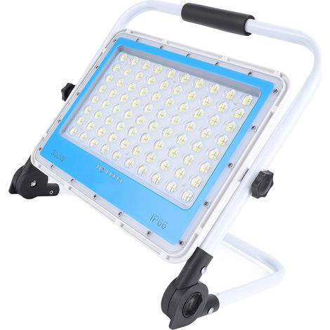 Projecteur de travail LED 480 LED, 40 000 lm, 6 000 K, 300 W, étanche IP66, sur pied réglable, pour chantier, atelier, garage, prise UE (1/5)