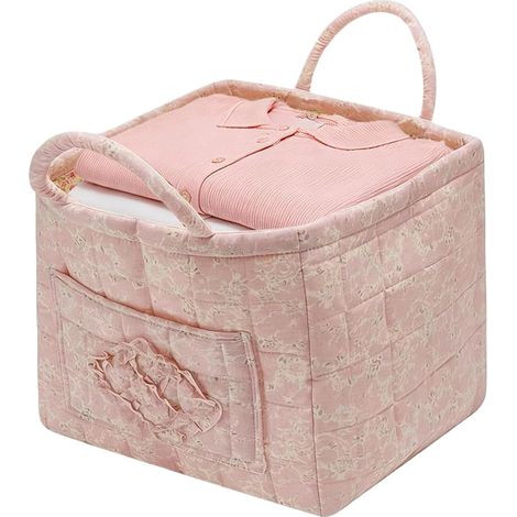 Paniers de rangement en tissu , sac cabas matelassé bohème - linge et chambre d'enfant Idéal pour la