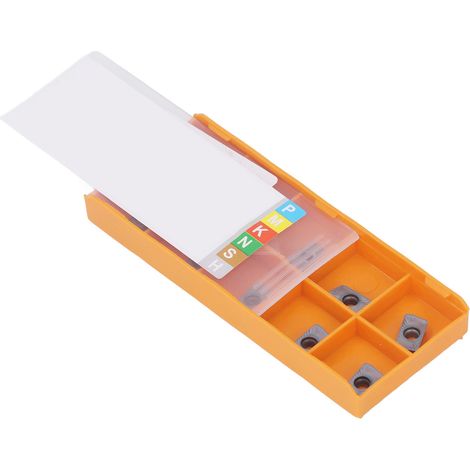 Lot de 10 plaquettes de tournage en carbure pour tour CNC, coupe bois et métal, outils de fraisage DIY (1/5)
