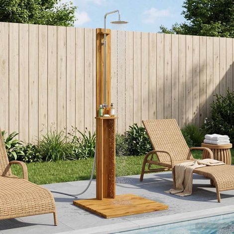 Doccia da esterno 217 cm Naturale vidaXL (1/5)