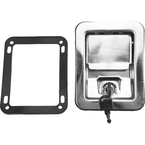 Cerradura de acero inoxidable con pestillo de paleta para caja de herramientas de camiones, maquinaria de construcción y generadores (1/5)