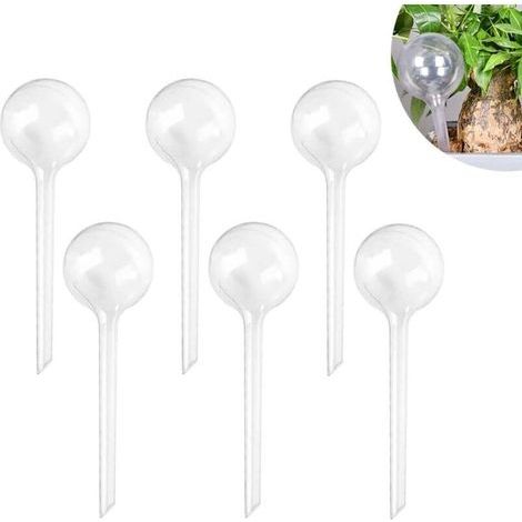 6 Pieces Automatic Watering Bulbs for Plants, Automatic Watering Can, Watering Globes, Plant Watering Bulbs, Automatic Watering Globes, Plastic Balls for Plants, Flowers, Garden, Transparent (1/5)
