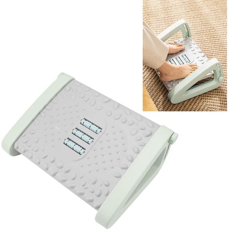 Repose-pieds de bureau, coussin anti-croisement des jambes, repose-pieds de canapé avec pédale, vert. (1/5)