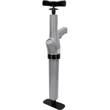 9-in-1 Druckluft-Abflussreinigungsset für Toiletten, Rohre, Küchenspülen, Abflussreinigungswerkzeuge, grau. (1/5)