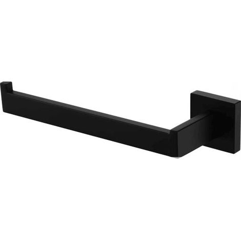 Porte-serviettes mural en acier inoxydable SUS304 anneau porte-serviettes mural salle de bain moderne porte-serviettes de cuisine, ouverture à gauche, noir mat (1/4)