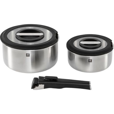 Zwilling Unlock Kochtopfset 5-tlg, 18/10 Edelstahl