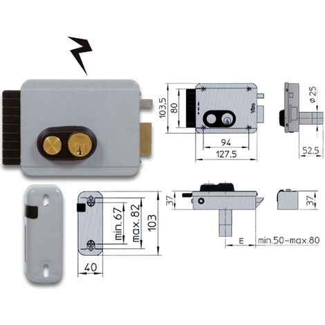 Viro 8972 Serratura V97 Pul D/Cil Fis 50-80 D - Sicurezza e Resistenza