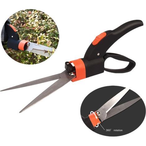 Grasschere, orange/grau, mit Klingen aus Edelstahl und Griffen aus glasfaserverstärktem Kunststoff (1/3)