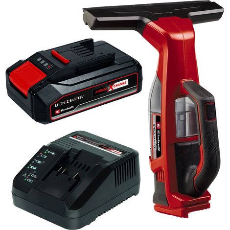 Einhell BRILLIANTO 18v Cordless Window Cleaner Vacuum Power X-Change +2.5AH Kit (1/5)