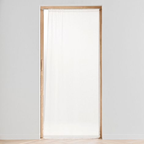 Voilage Passe-Tringle "Carlin" 90x200cm Naturel (1/4)