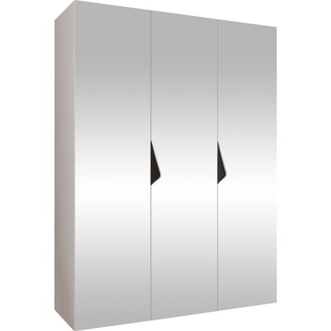 Armoire Hartford 629, Blanc, 202x150x52cm, Portes d'armoire: Avec des charnières, Nombre d'étagères: 0 (1/5)