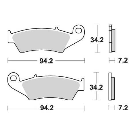 SBS Bremsbeläge KH185 / KH389 Offroad Sinter Gold