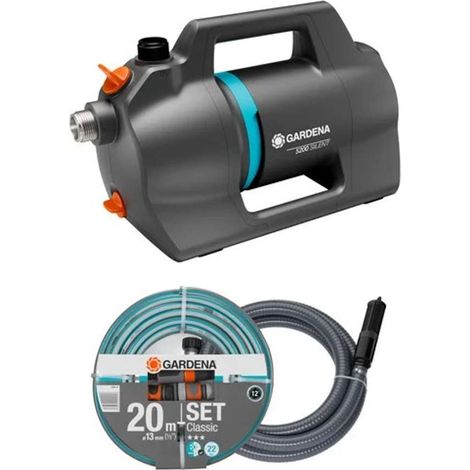 Gardena - Gartenpumpe 5200 Silent, mit Zubehör, 600 W 09085-20 (1/3)
