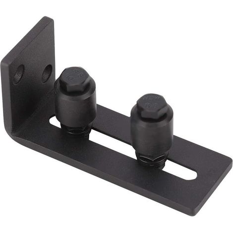 En acier au carbone réglable coulissante Guide sol for accessoires Quincaillerie de porte Grange (rouleau double) (1/5)