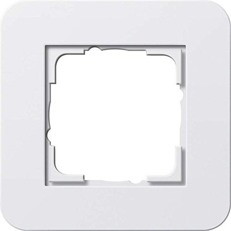 GIRA 0211410 E3 CADRE DE FINITION, BLANC BRILLANT