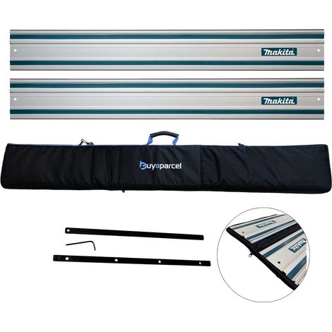 2x Makita 1.5m Guide Rail for SP6000 Plunge Saws + BAP Carry Bag + Connector (1/5)