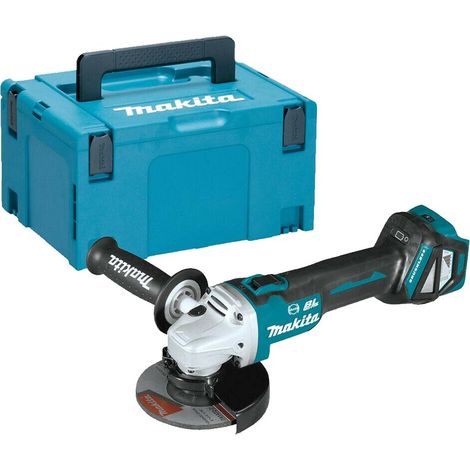 Makita DGA513ZJ Cordless 18V Brushless 125mm Angle Grinder Body Only With Makpac 3 Case