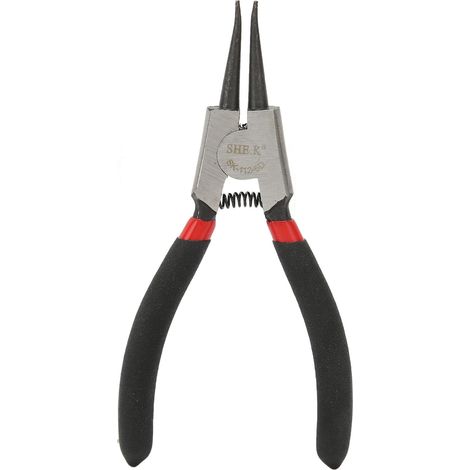 Pince à circlips droits externes en acier au carbone et caoutchouc, pince multifonctionnelle de retenue d'anneaux SK‑112‑5D 125 mm 1,4 mm (1/5)