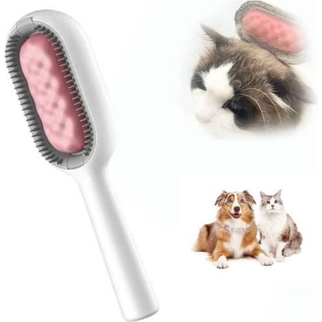 Brosse Chat pour Poil Long, 4 in 1 Universel Brosse Silicone Chat, Brosse pour Animaux De Compagnie Lavable en Silicone Ultra Doux, (1/4)